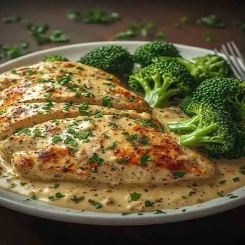 Creamy Keto Chicken Alfredo with Broccoli