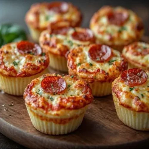 easy carnivore pizza muffins