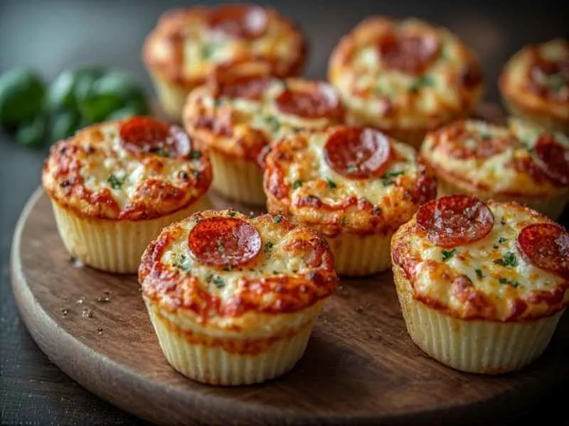 easy carnivore pizza muffins