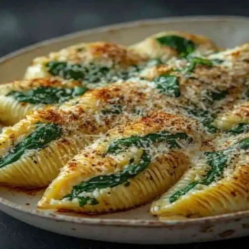 Easy Spinach and Ricotta Stuffed Shells