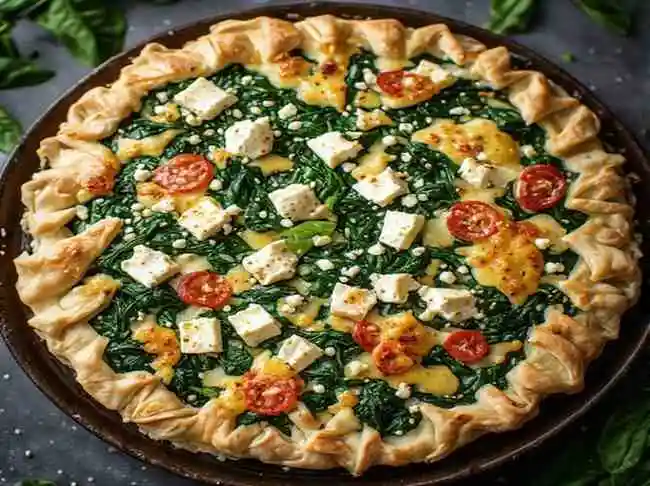 Greek Spinach and Feta Pie Spanakopita Recipe