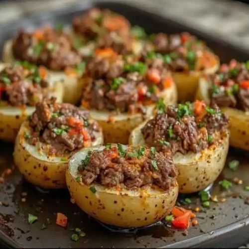 Loaded Steak Potato Skins