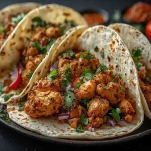 oven baked chicken tacos flour tortillas