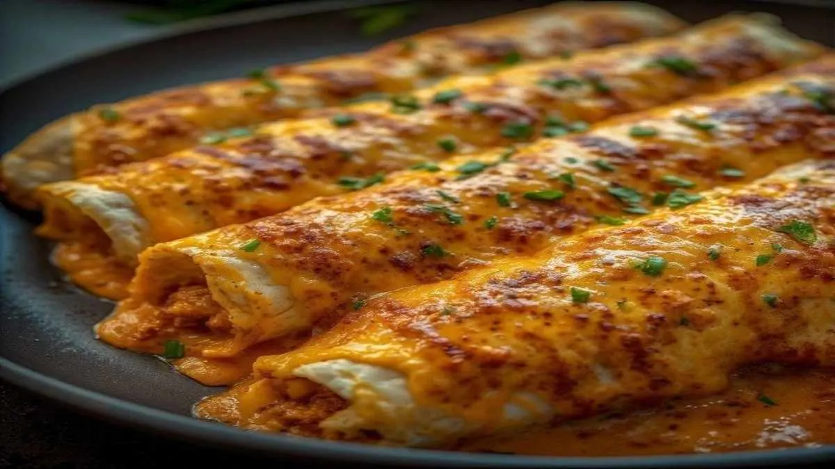 queso chicken enchiladas cheese
