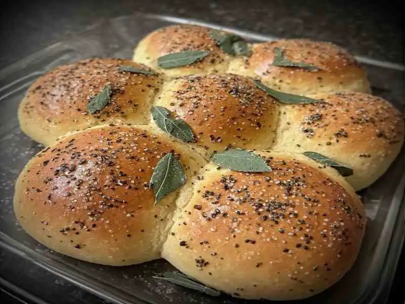 salted sage honey butter brioche rolls half baked harvest