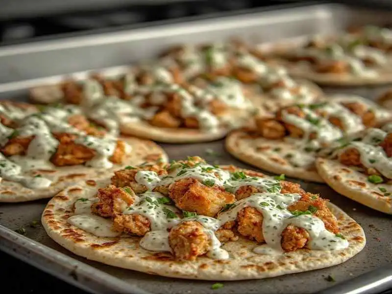 sheet pan chicken pitas with herby ranch