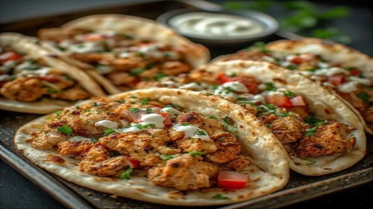 sheet pan chicken pitas with herby ranch