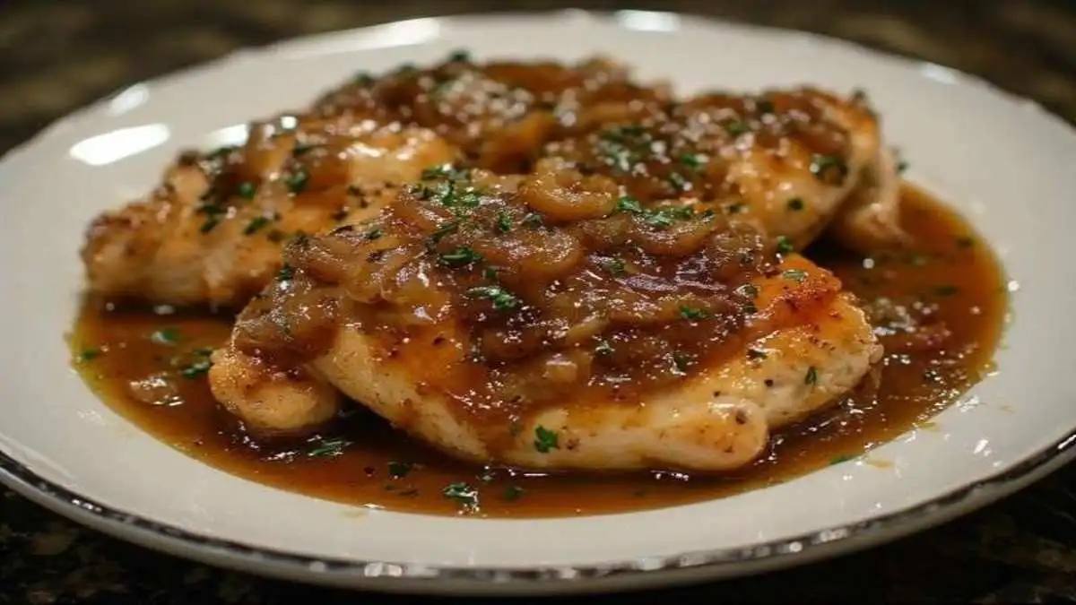 Smothered Chicken and Onion Gravy