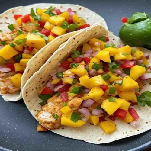 spicy mango salsa fish tacos recipe