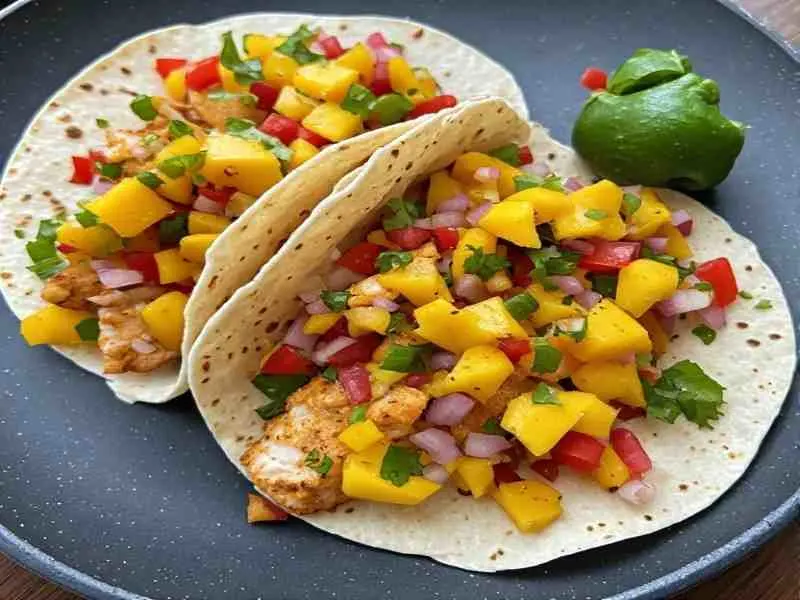 spicy mango salsa fish tacos recipe