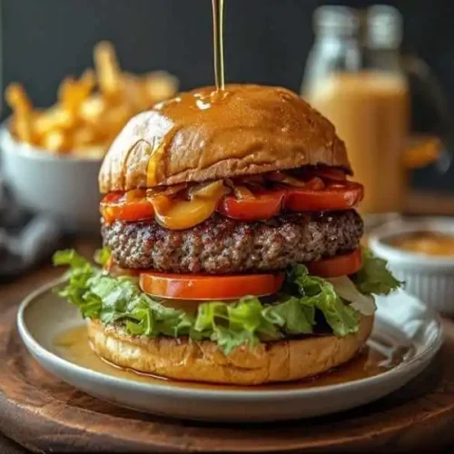 Sweet Potato Burger Bowl Hot Honey