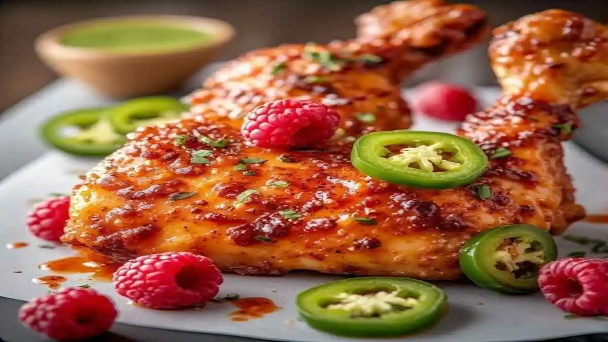 sweet & spicy jalapeño raspberry chicken