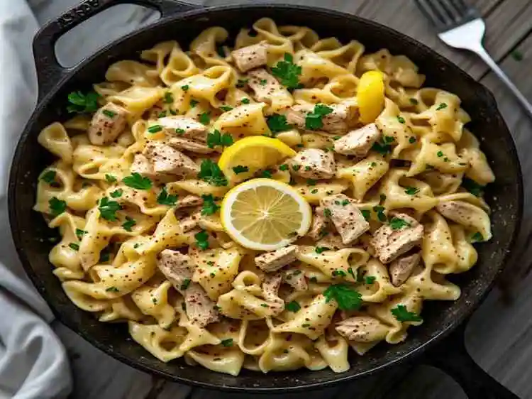 Cowboy Butter Lemon Bowtie Chicken Pasta