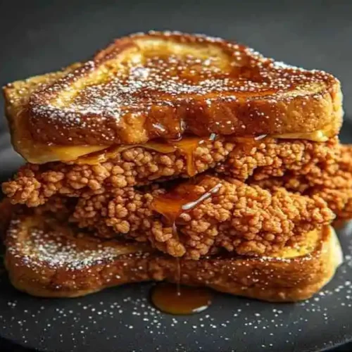 french toast fried chicken sandwich