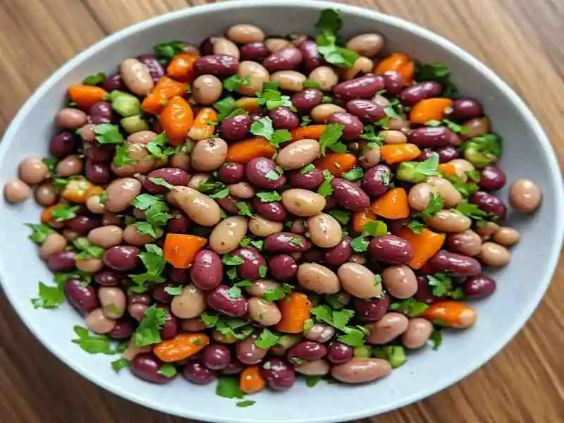 Elote Inspired Dense Bean Salad