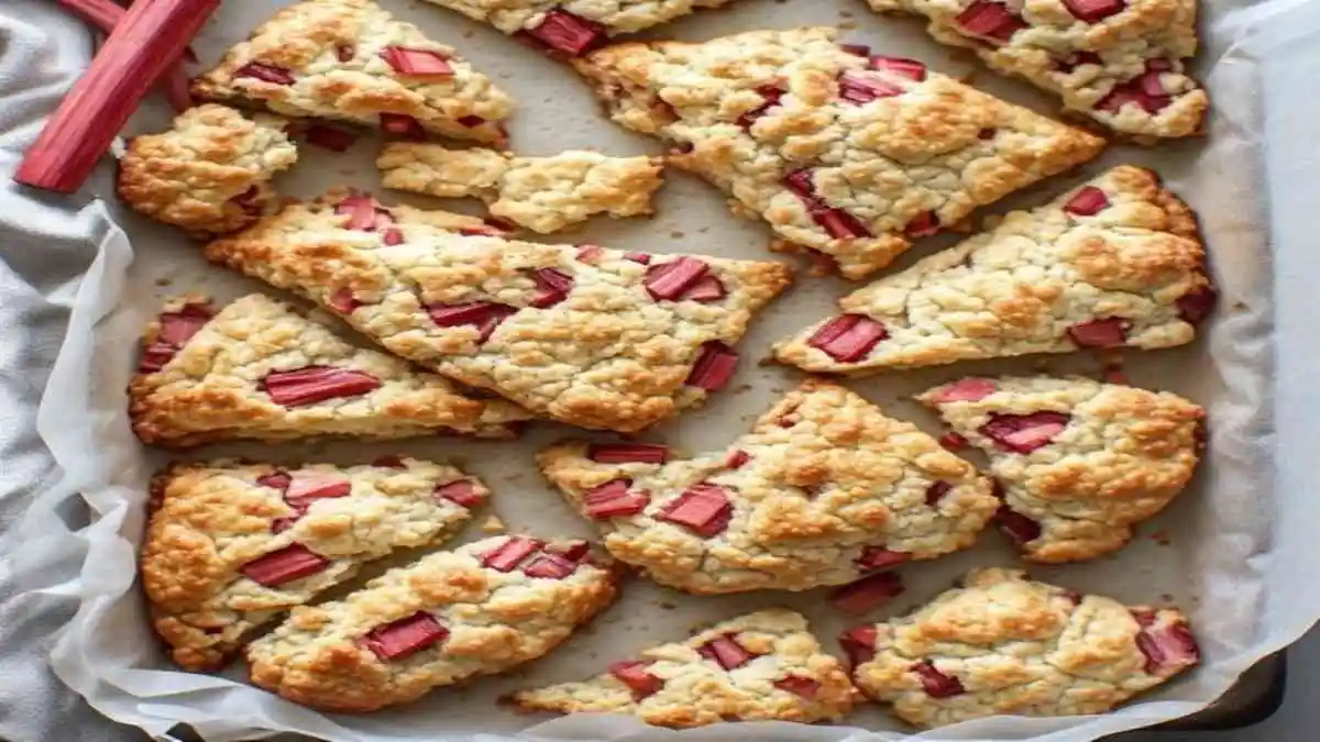 rhubarb scones