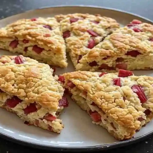 rhubarb scones