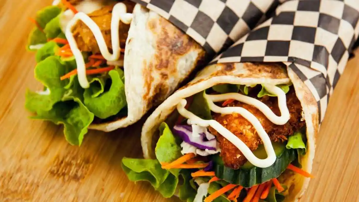 BBQ Chicken and Coleslaw Wraps